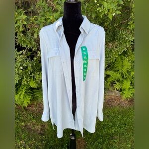 Hilary Radley Sky Blue Shirt